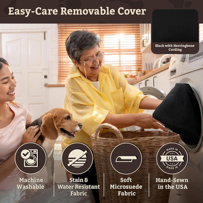 Snoozer High-Back Console Dog Car Seat - Small Dog Car Seat, Center Console Booster Bed for Small Size Dogs up to 12 lbs, Washable - Large