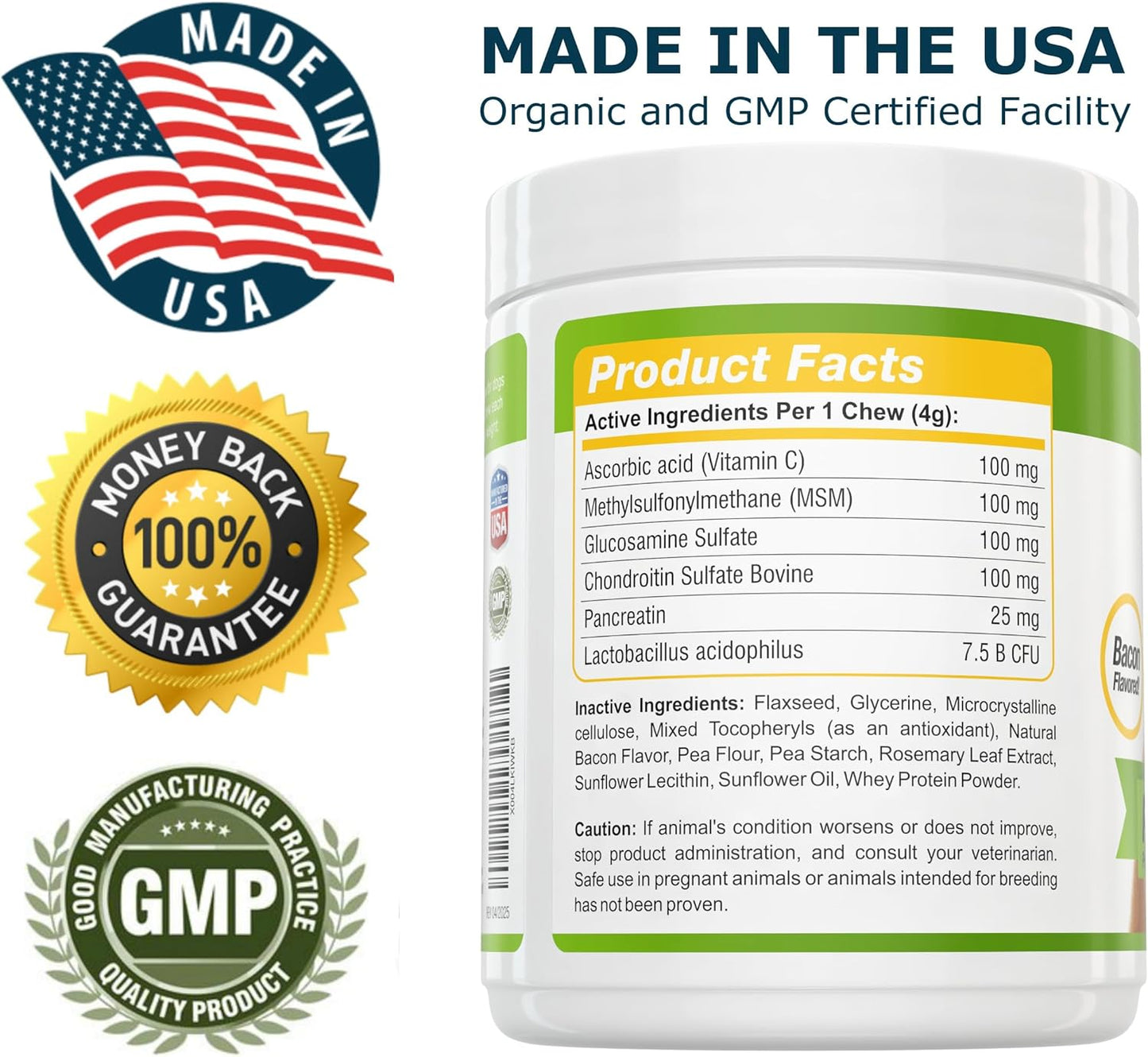 Dog Skin and Coat and Probiotics for Dogs Joint Digestive Bundle - Omega 3 for Dogs Itchy Skin Relief for Dry Skin, Hot Spots and Shedding, Eliminates Joint Pain, Gas and Diarrhea Elimination