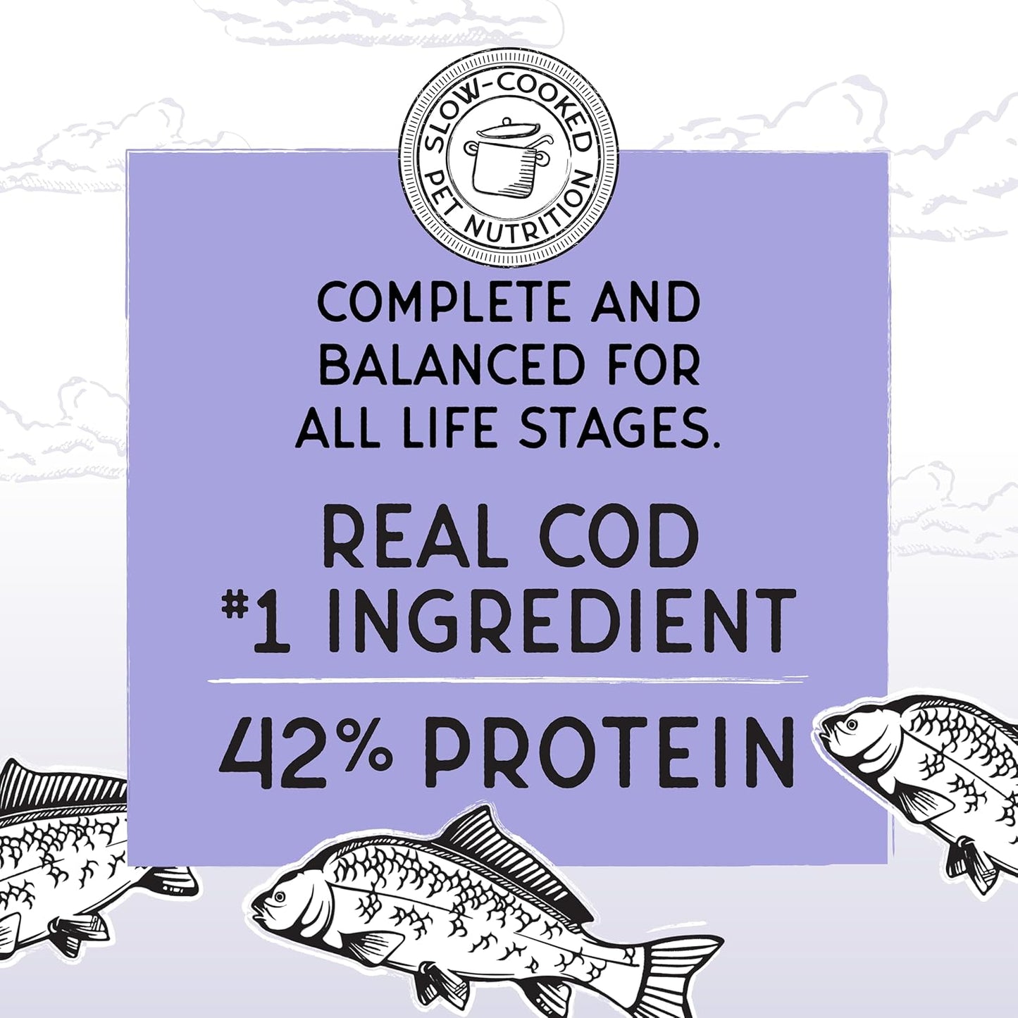 Blackwood Bounty Dry Cat Food, Cod & Carp Recipe for All Life Stages, 2 Pound Bag, High Protein, Grain Free