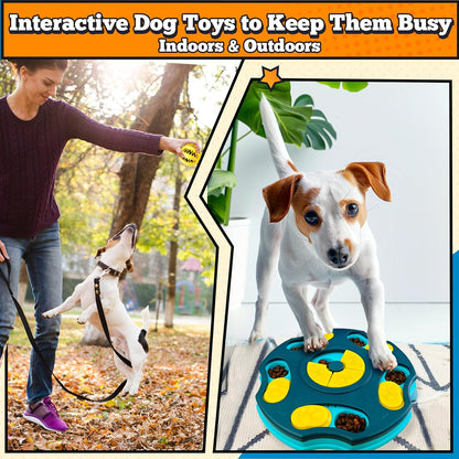 PETCARE 9 PCS Interactive Enrichment Dog Puzzle Toy Set, Mentally Stimulating Cognitive Dogs Toys for Small Medium Smart Dogs Cat, Includes Treat Dispensing Dog Toys, Lick Mat, Puppy Teething Chew Toy