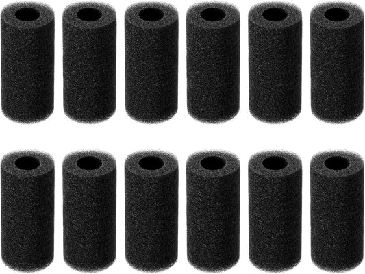 Aquarium Filter Sponge, Round Black Pre-Filter Sponge for Aquarium 0.8" Intake Sponges Replacement Foam Roll for Small Fish Shrimp Fry Fish Tank Covers Accessories