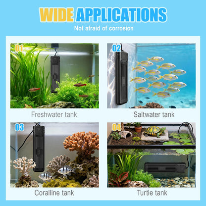 Aquarium Heater, Submersible Fish Tank Heater, 600W, LED Digital Display, 50-105 Gallons