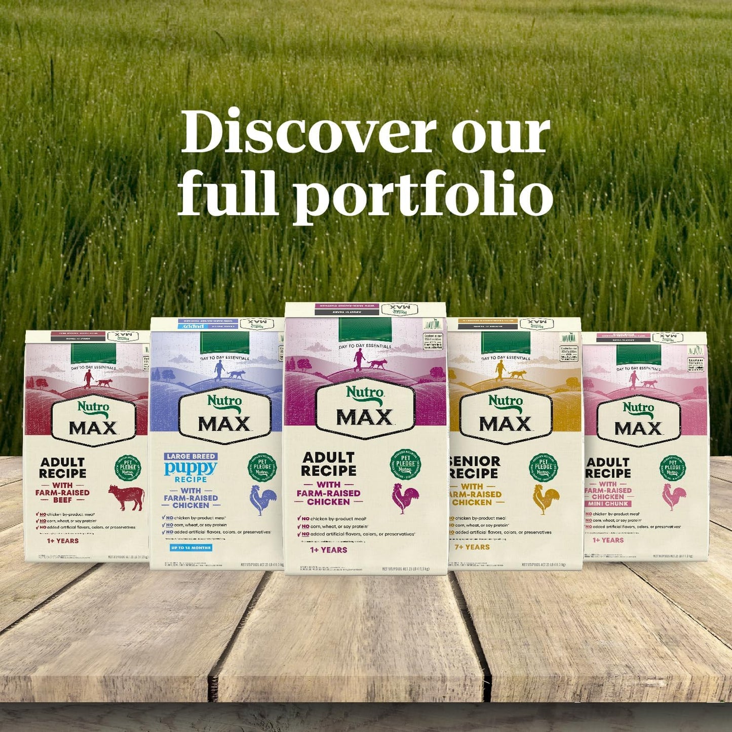 Nutro Max Adult Dry Dog Food with Farm-Raised Chicken, 36 lb Bag