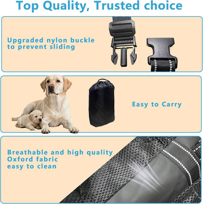 Dual-use Dog Lift Rehab Hareness Canine Sling for Small Pooch Rear Legs and Hip Support,Adjustable and Soft Brace Strap for After ACL Surgery, Helps Senior, Injured and Disabled K9