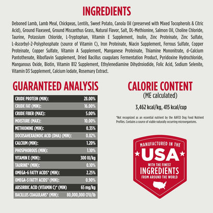 Nulo Freestyle Limited Ingredient Lamb Recipe Dry Kibble Dog & Puppy Food, 24 Pound Bag