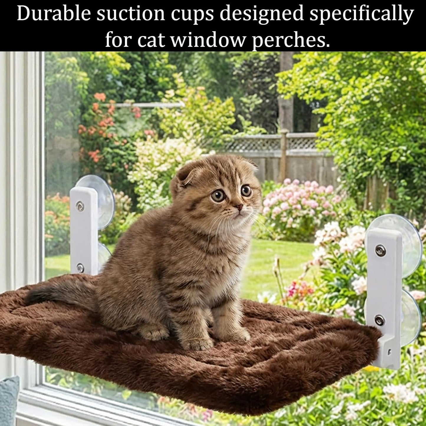 Cat Window Perch Suction Cups, 4 Pcs Clear Strong Cat Window Hammock Suction Cup Replacement for Cats Windows Seat