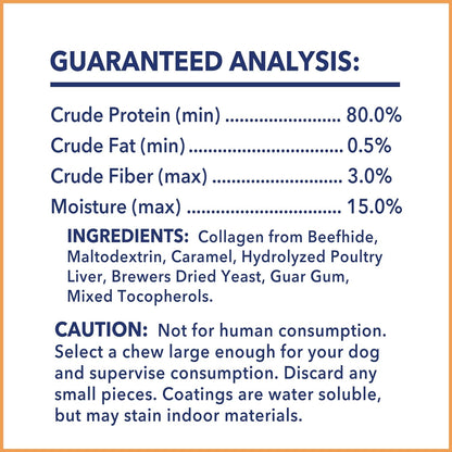 Pet Factory CareChewz Collagen 6-7" Skinny Braided Sticks Dog Chew Treats - Chicken Flavor, 5 Count/1 Pack