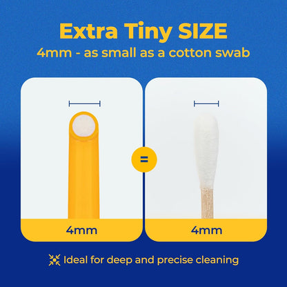 PETHROOM] Pet Toothbrush for Cats and Dogs | Round Shaped Head with Ultra Soft Bristle for Deep Cleaning Dental Care, Kitten and Small Dogs, Tartar Plaque Removal (Deep Point)
