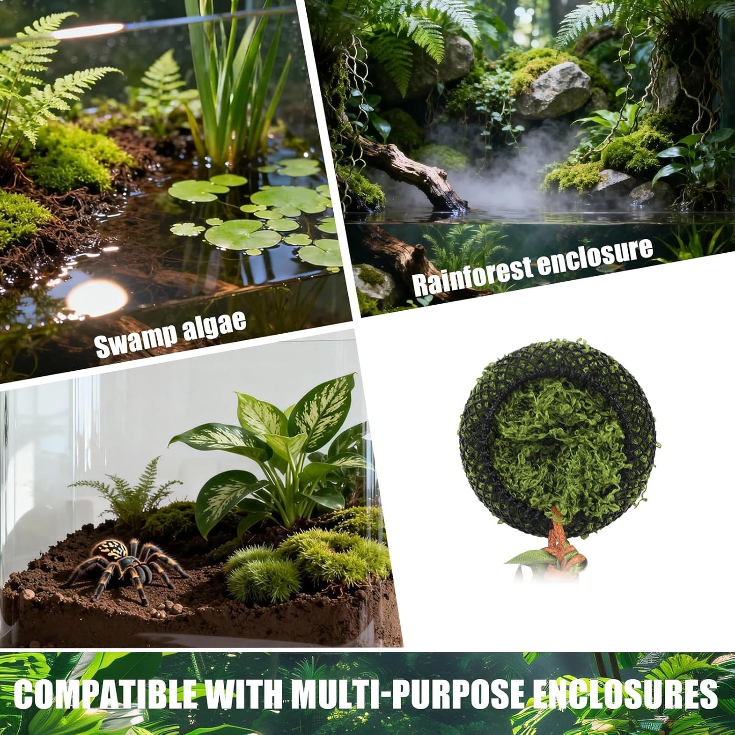 Magnetic Reptile Hide with Strong Magnets, Small Amphibian Hideout Enclosure Accessory for Jumping Spiders Tarantulas & Pet Spider Terrarium Decor