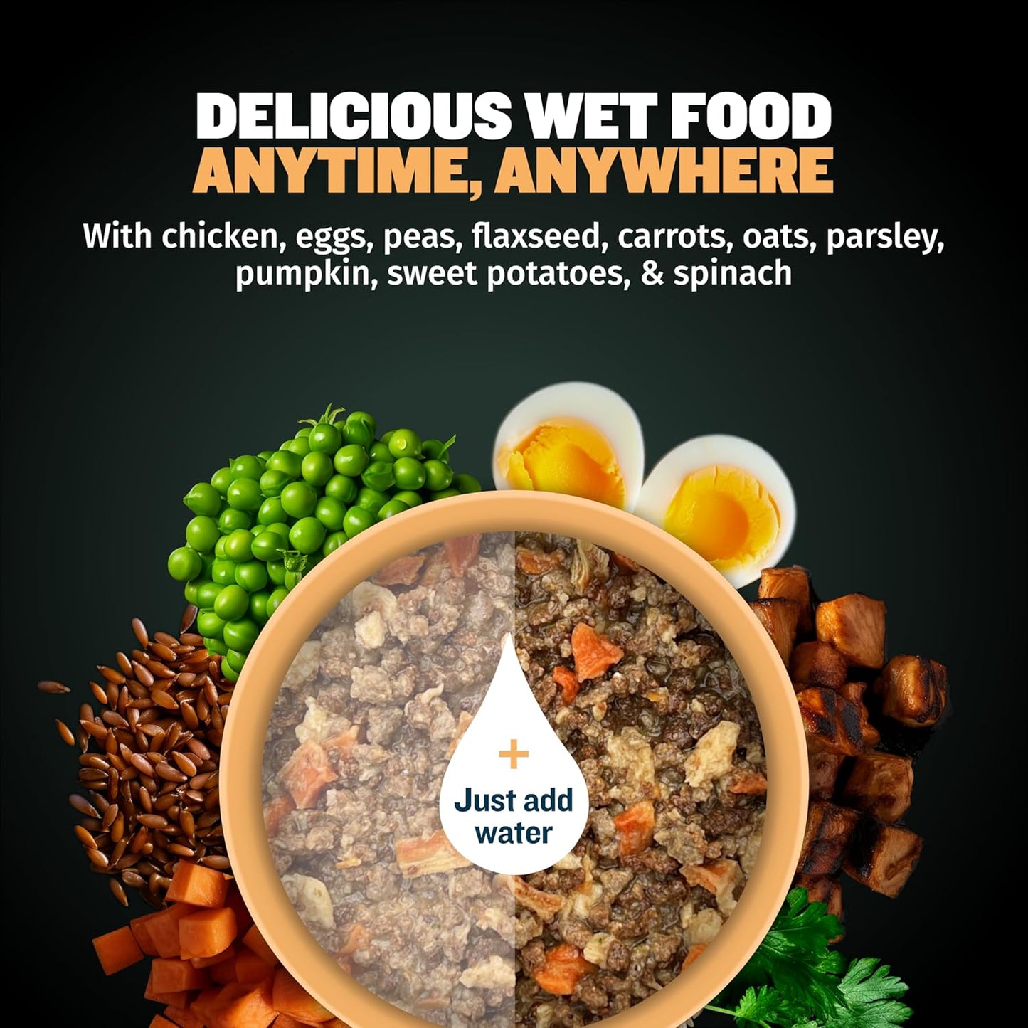 Bully Max Puppy Growth Set – 24/14 High-Protein Dry Food (5 lbs.), 26/12 Dehydrated Wet Food (2 lbs.) + 2-in-1 Chews for Growth & Immunity – Supports Gentle Digestion, Healthy Weight, Skin & Coat