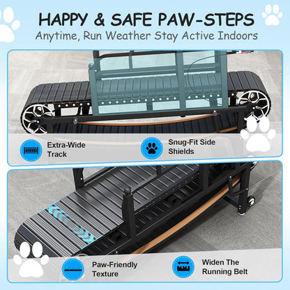 Dog Treadmill for Large/Medium Dogs, Dog Running Machine Exercise Equipment with Brakes and Slope Adjustment for Large&Medium Dog