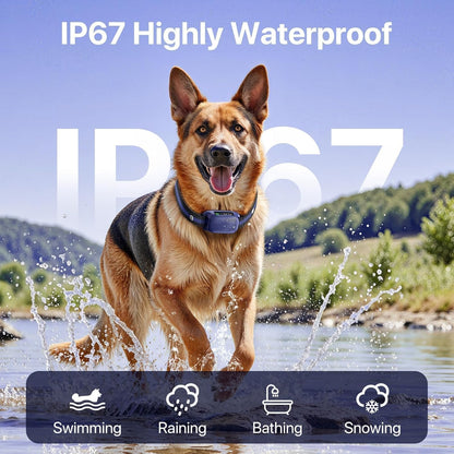 Dog Bark Collar for Large Medium Dogs,Automatic Barking Collar with 3 Training Mode,Rechargeable Anti Bark Collar with 8 Adjustable Sensitivity (Midnight) (Midnight)