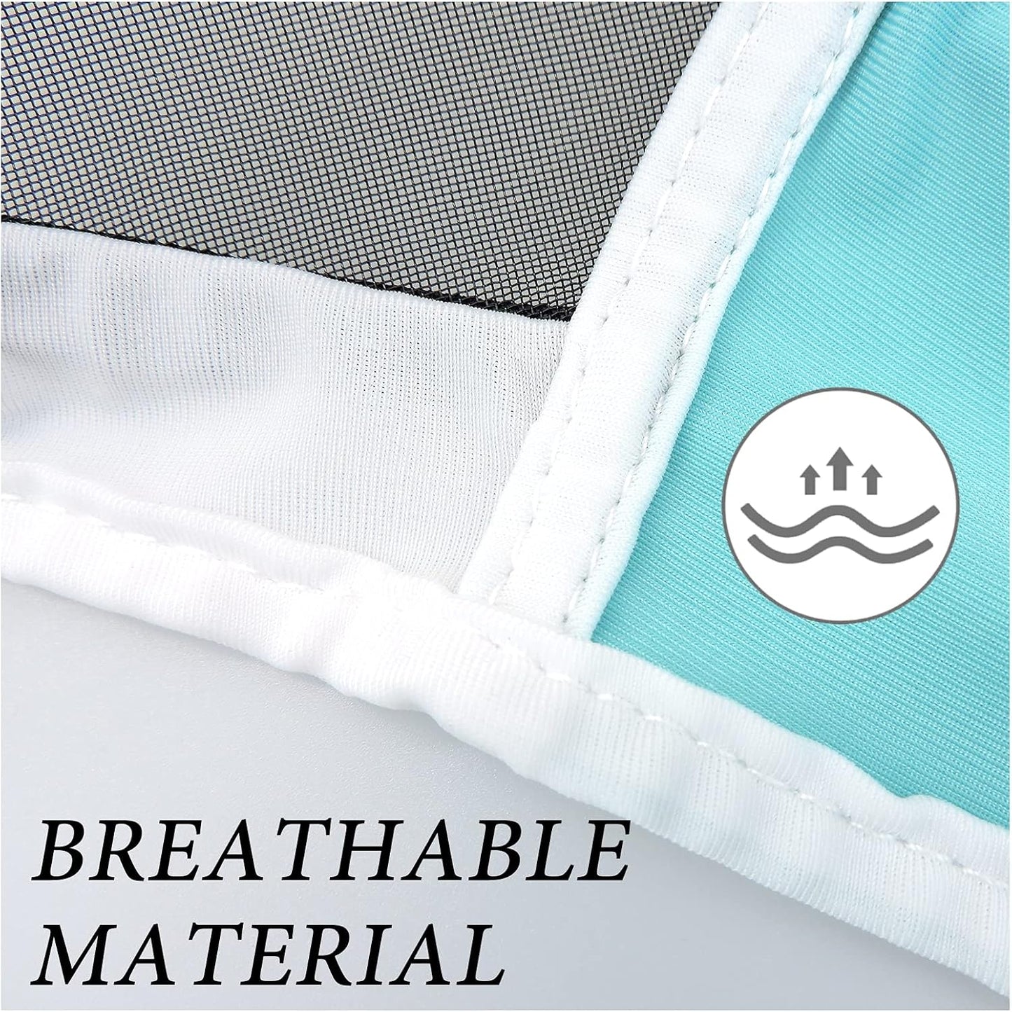 Andiker Soft Mesh Horse Fly Mask with Ears, Breathable Horse Face Mask Protect Eyes and Face (Green, Medium)