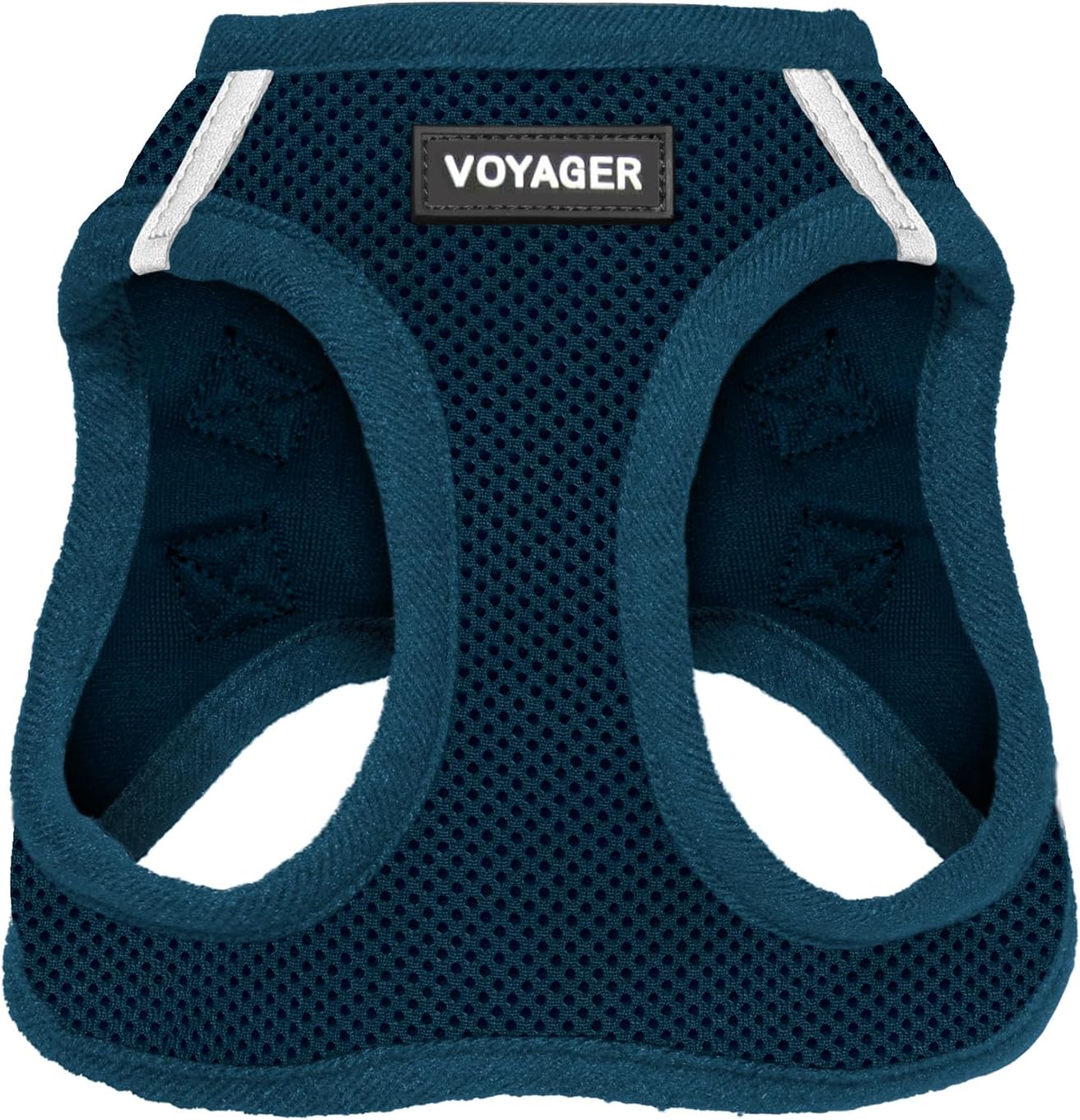 Best Pet Supplies Voyager Step-in Air Harness - All Weather Mesh, Reflective, No Pull Harness for Dogs, Cats - Secure with Hook & Loop Fastener, Buckle, Double D-Rings - Blue, XS