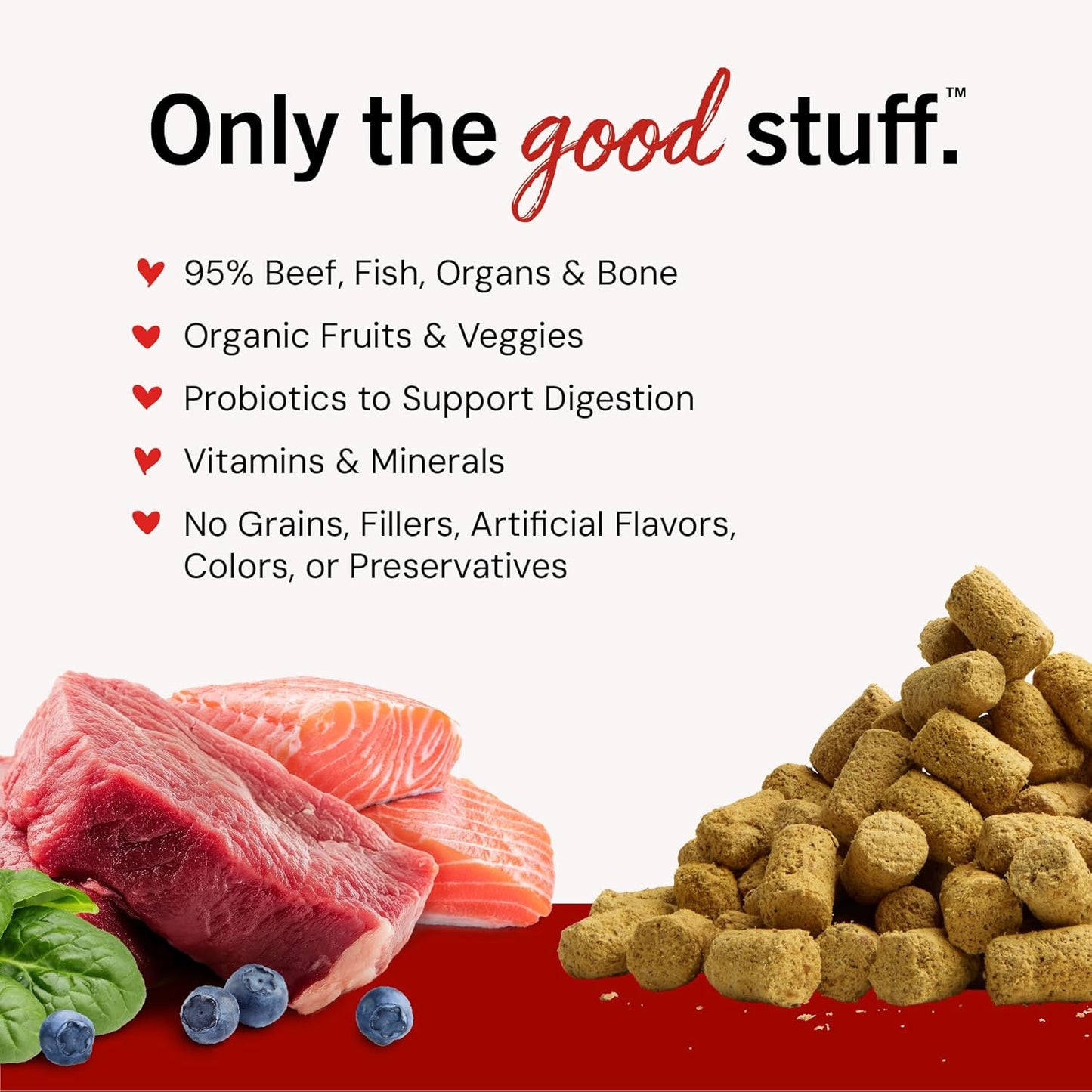 Stella & Chewy's Freeze Dried Raw Meal Mixers – Crafted for Puppies – Grain Free, Protein Rich Perfectly Puppy Beef & Salmon Recipe – 3.5 oz Bag