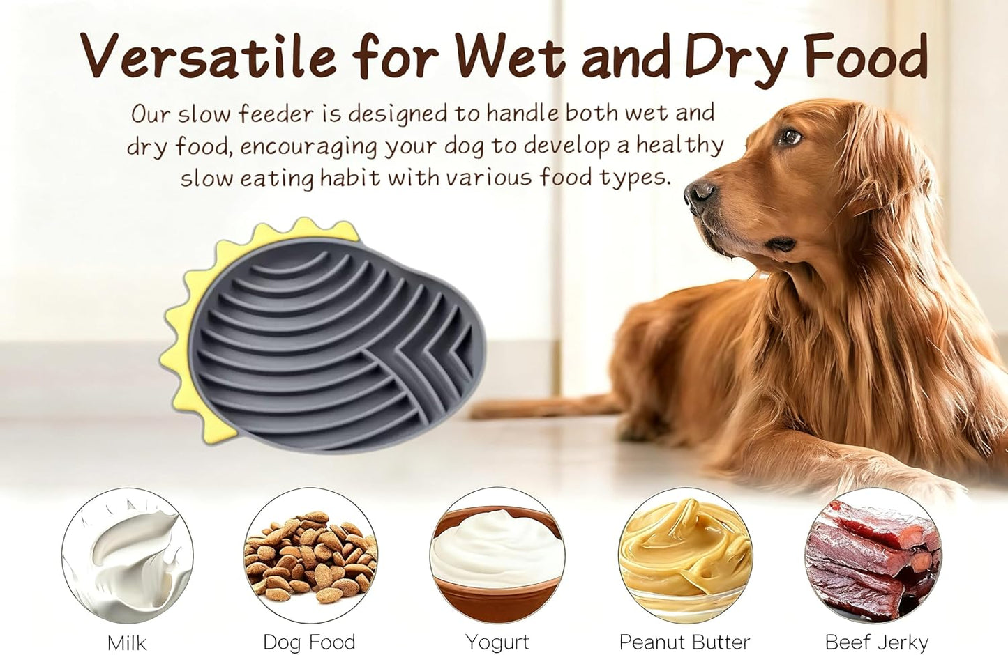 Ultimate 8-in-1 Dog Gift Basket Set - with Slow Feeder Bowl, Tug of War Interactive Toys,Poop Bag Dispenser and Storage Basket for Medium to Large Dogs