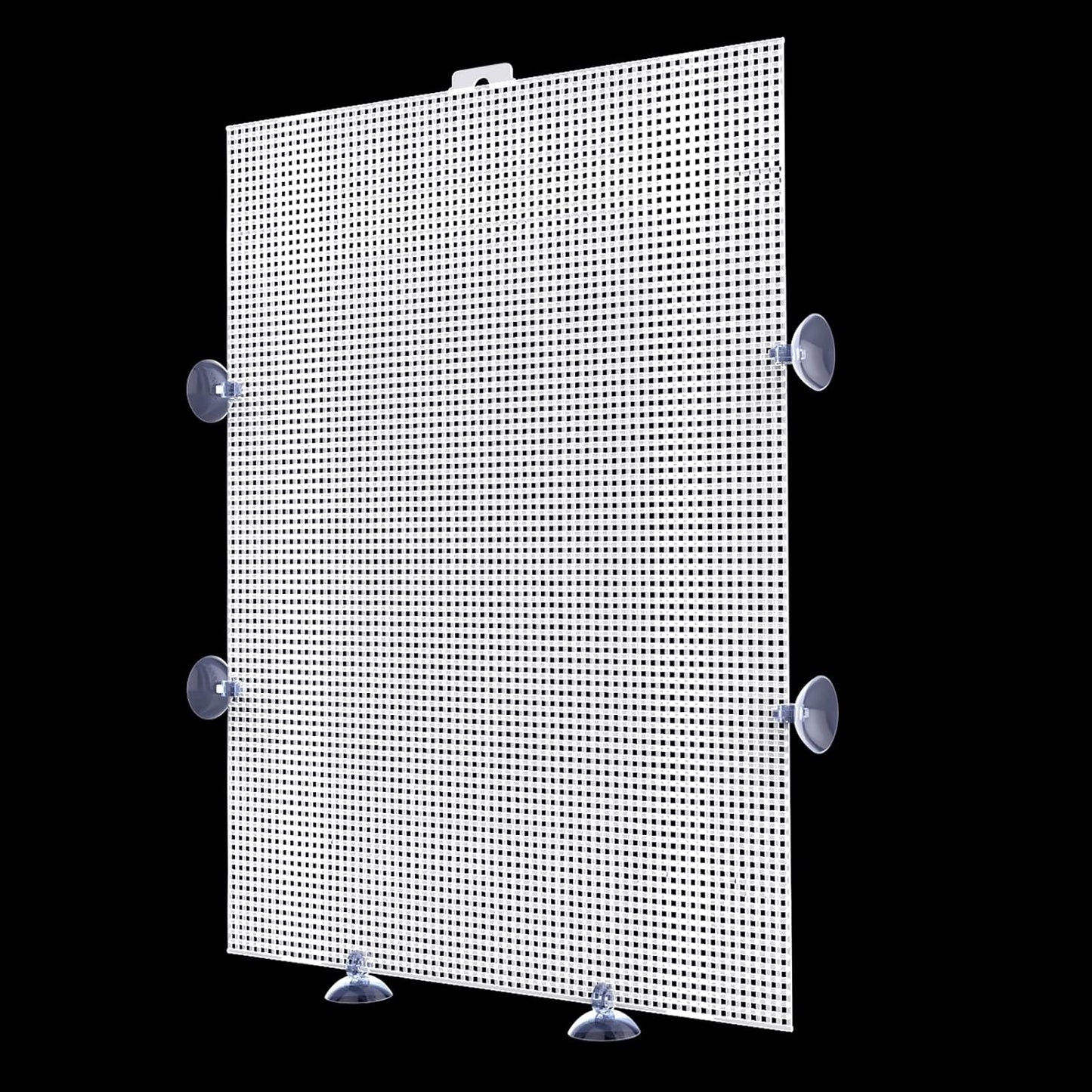 Cuyacili 2 Pack Fish Tank Divider, Plastic Grid Cuttable Grid Plate Fish Separator with 12 Suction Cups DIY Designed Clear Easy to Bent 10 * 13in