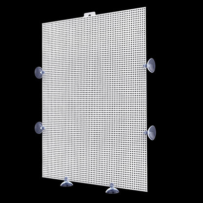 Cuyacili 2 Pack Fish Tank Divider, Plastic Grid Cuttable Grid Plate Fish Separator with 12 Suction Cups DIY Designed Clear Easy to Bent 10 * 13in