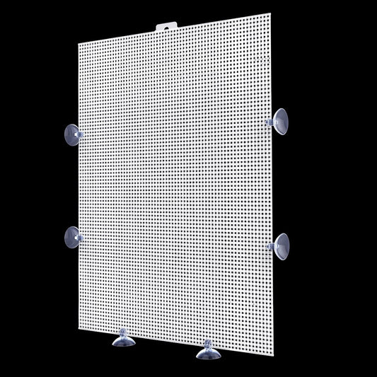 Cuyacili 2 Pack Fish Tank Divider, Plastic Grid Cuttable Grid Plate Fish Separator with 12 Suction Cups DIY Designed Clear Easy to Bent 10 * 13in