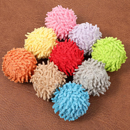 9 Pcs Fuzzy Cat Ball Toys Kitten Puff Balls Safe Pom Pom Balls for Indoor Cats 2-inch Colorful Cats Toy Ball Soft Catss Poms Kitten Chasing Toys with Bell for Catss Kittens Pet Exercising Playing