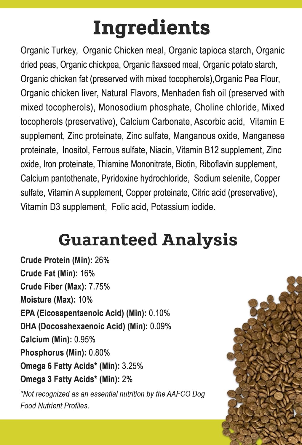 Tender & True Pet Nutrition Organic Turkey & Liver Recipe Dog Food, 20 lb (46012)