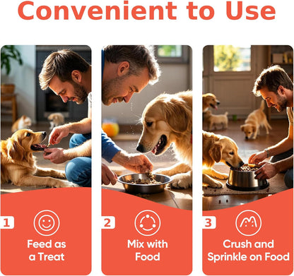 Probiotics for Dogs | Digestive & Gut Health Support | Vet-Formulated Pet Supplement with Prebiotics, Enzymes & Colostrum | Helps with Gas & Upset Stomach | Chicken Flavor - 180 Soft Chews