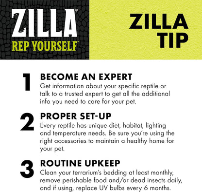 Zilla Reptile Terrarium Bedding Substrate Jungle Mix, 8 Quart