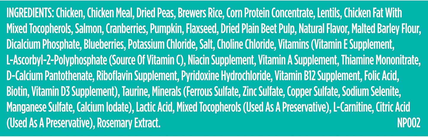 Nutrish Indoor Complete Premium Natural Dry Cat Food, Chicken with Lentils & Salmon Recipe, 14 Pounds (Packaging May Vary)