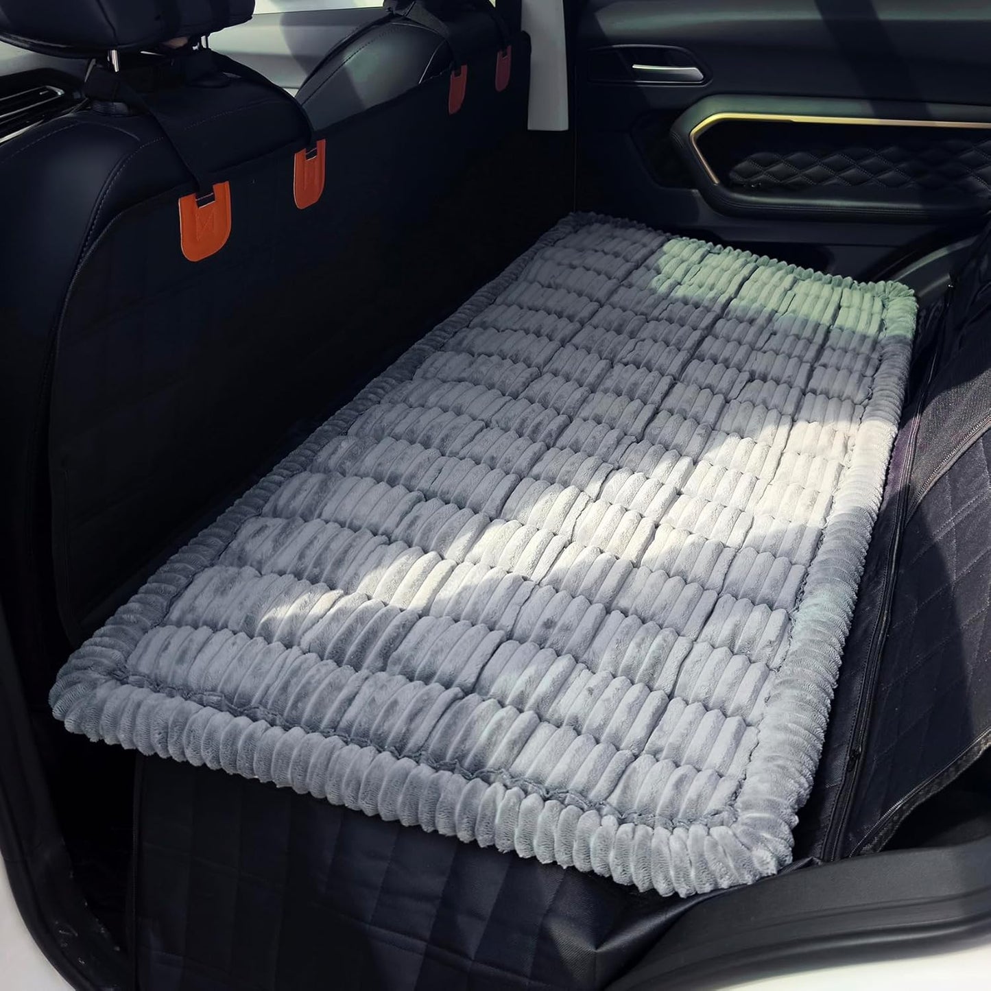 Dog Bed for Car, Backseat Pet Bed Mat, Dog Seat Cover for Car Back Seat, Non-Slip Travel Pet Mat, Fit for Backseat Extenders and Seat Covers (Bluegrey, 24.8x54inch)
