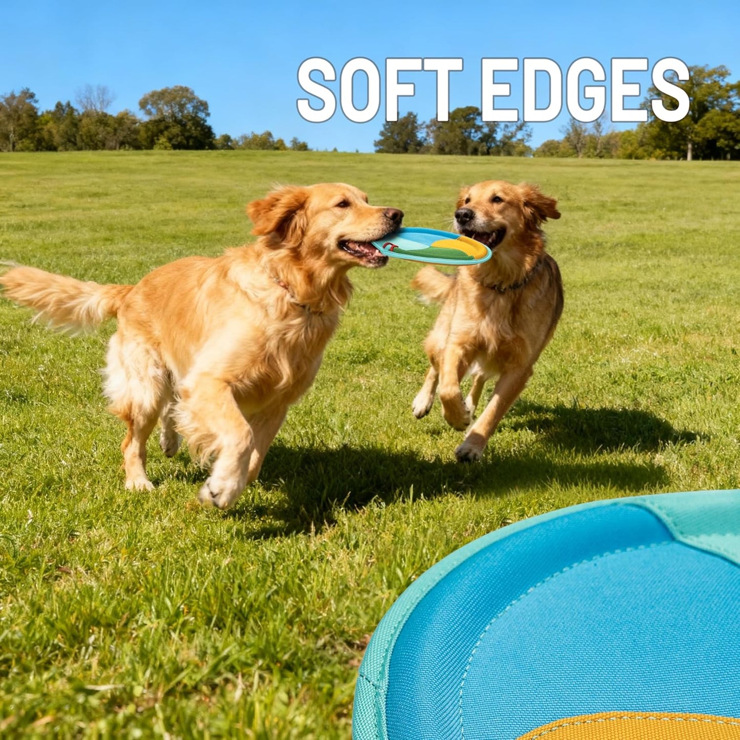 Dog Flying Disc, Durable Dog Flyer, Durable Frisby for Pets, with Soft and Thick Edges, Lightweight and Water Floating, Flying Disc for Training Fetch