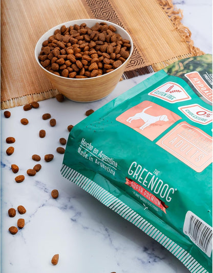 The Green Dog: Super Premium - Adult Small Bite - 16.5 Lb Bag Dog Food - Plant Based Protein, Vegan Dry Pet Kibble, Gluten Free, Complete Nutrition