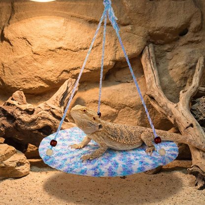 Bearded Dragon Hammock, Reptile Hammock Tank Accessories Bearded Dragon Tank Accessories Small Lizard Cage Bed Hanging Hammocks for Chameleon Birds Rats Gecko Iguana