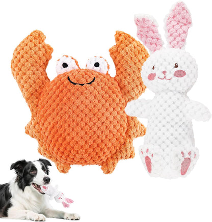 2 PCS Horse Chew Toy, Stuffed Plush Horse Toy, Dog Squeaky Toy Durable Pet Accessory