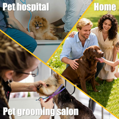 6.5"/8.0'' Professional Chunker Shear Twin Tail Downward Curved Pet Grooming Thinning/Blending Scissors Dog&cat Grooming Chunkers Shear (6.5 inches) Rainbow