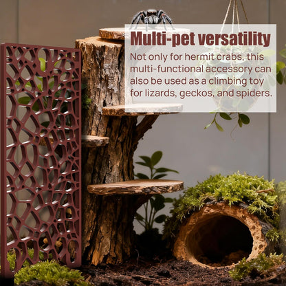 Hermit Crab Ladder Climbing Toy | Hermit Crab Accessories | Hermit Crab Tank Enrichment Decor for Crabs, Lizards, Chameleons, Parrots