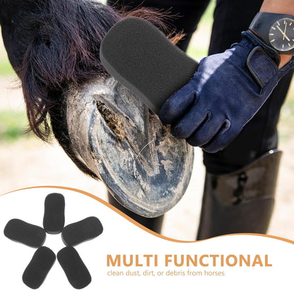 5pcs 5pcs Horse Grooming Sponges for Bathing and Massaging Smooth-Textured Body Cleaning Pads for Dirt Removal and Sweat Mark Care Comfortable Grip Horse Accessories for Coat Care