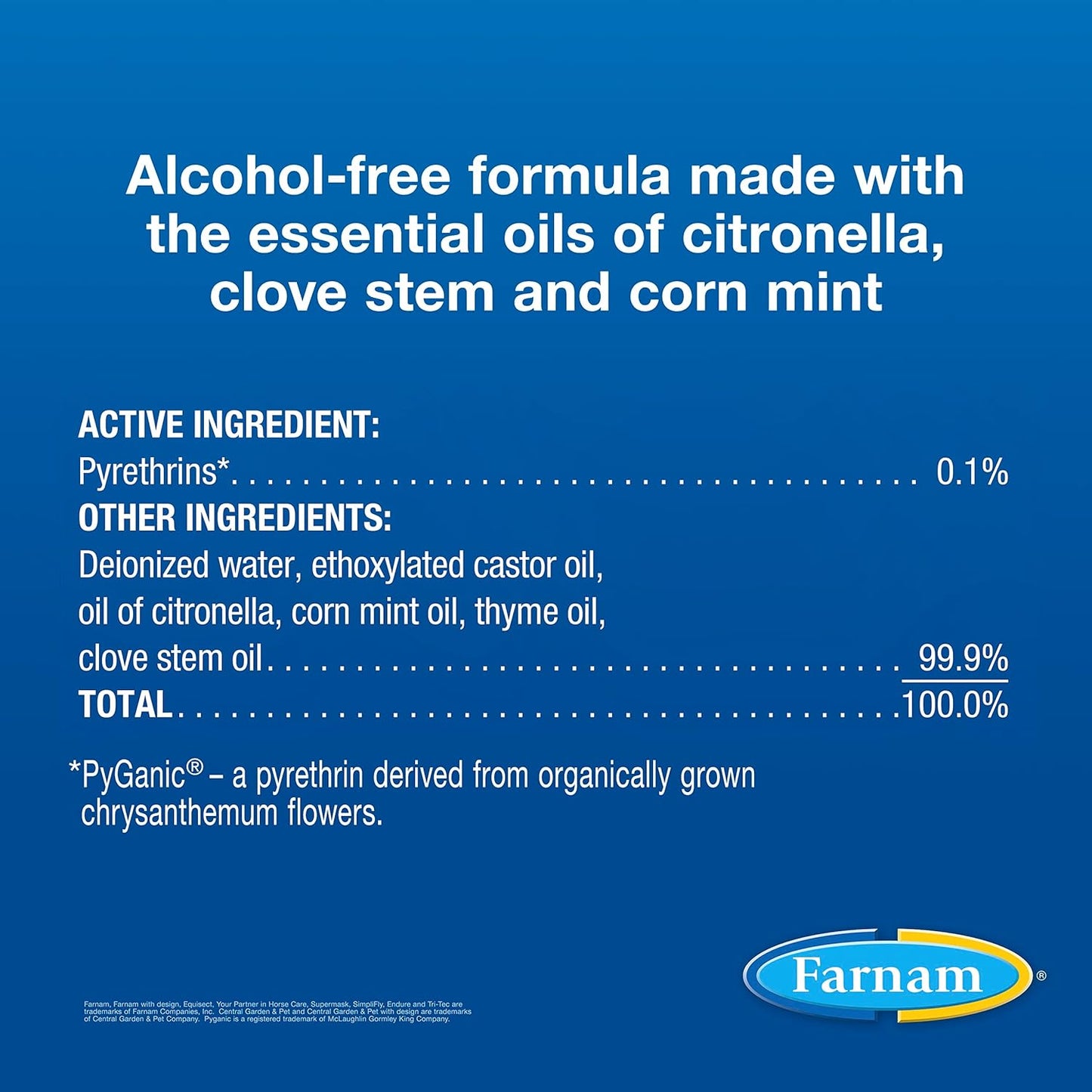 Farnam Equisect Botanical Fly Repellent for Horses, Dogs and Cats, 32 Ounces, Quart Spray (Pack of 2)