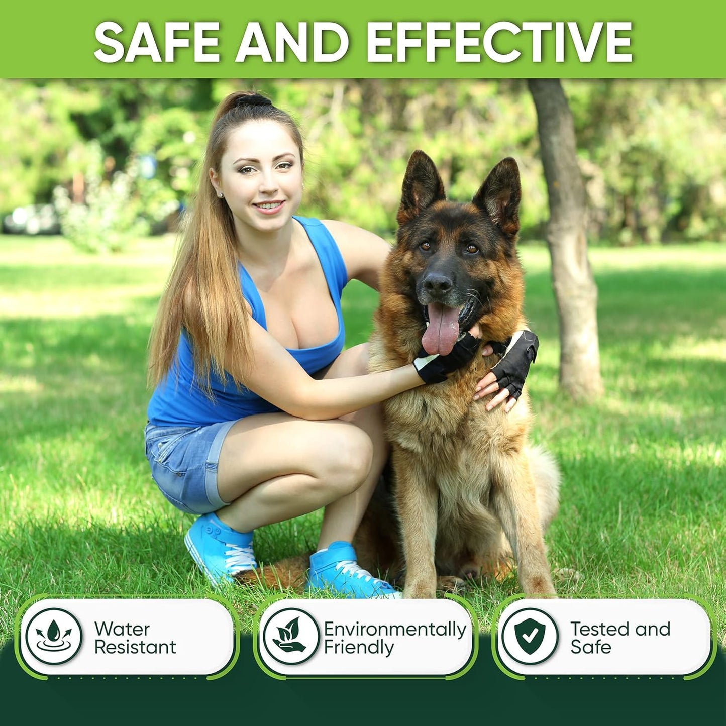 4 Pack Flea and Tick Collar for Dogs, 8-Month Protection, Flea Tick Prevention for Dogs (Gray Collar, 4 Pack)