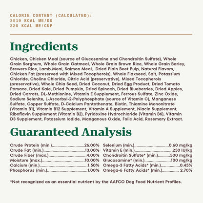 Nutro Ultra Senior Dry Dog Food with a Trio of Proteins from Chicken, Lamb and Salmon, 13 lb Bag