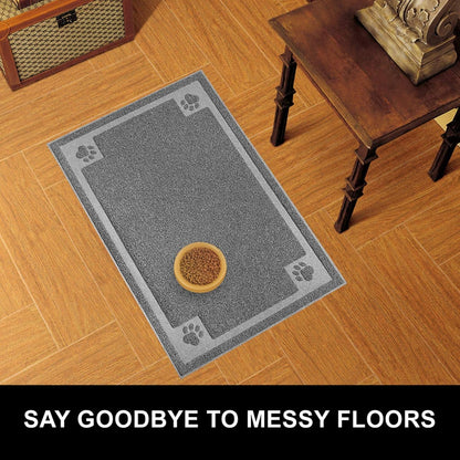 Pet Feeding Mat for Large Dogs and Cats 35" x 25" Flexible and Waterproof Dog Bowl Mat for Food and Water, Easy to Clean Dog Food Mat with Non Slip Backing