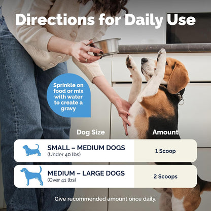 Vetnique Glandex Daily Probiotics for Dogs with Prebiotics to Support Gut Health with Fiber and Digestive Enzymes, Probiotic Chews or Powders (8.5oz Powder, Pork Powder)