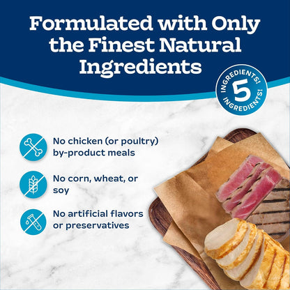 Blue Buffalo Tastefuls Mini Purées, Adult Cat Natural Single-Serving Snack, 4-Count Variety Pack Chicken and Tuna, 0.5 oz. (Pack of 4)