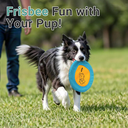 3 Packs Nylon Interactive Dog Flying Disc - Floating Dog Toys for Aggressive chewers - Water Toys for Dogs