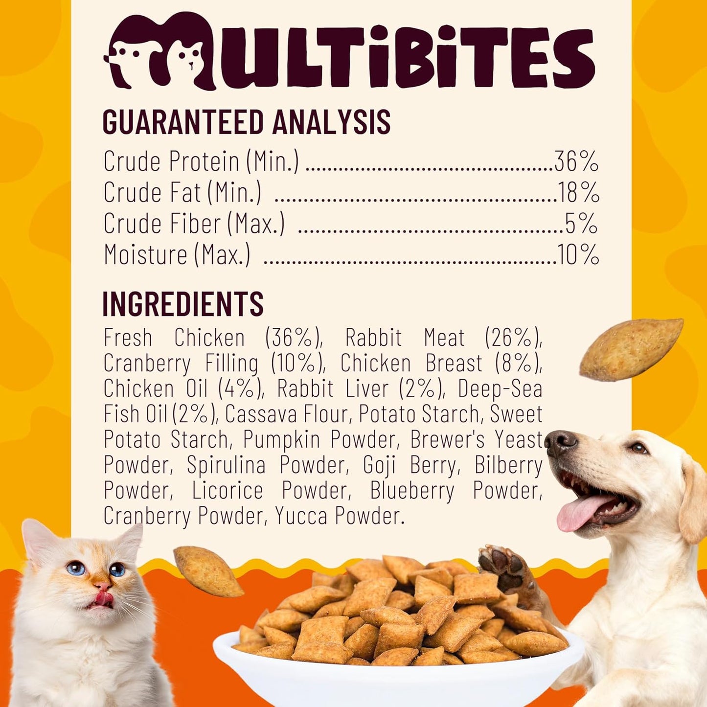 13.05 oz Urinary Tract Cat Treats - Cranberry Cat Treats for UTI, Kidney Support, Bladder Control - Chicken & Cranberry Flavor, Crunchy Snacks for Kittens