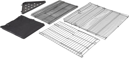 Amazon Basics Leakproof Canvas Bottom Guinea Pig Pet Cage with Divider Set, Black, 47.6"L x 24.2"W x 14.0"H