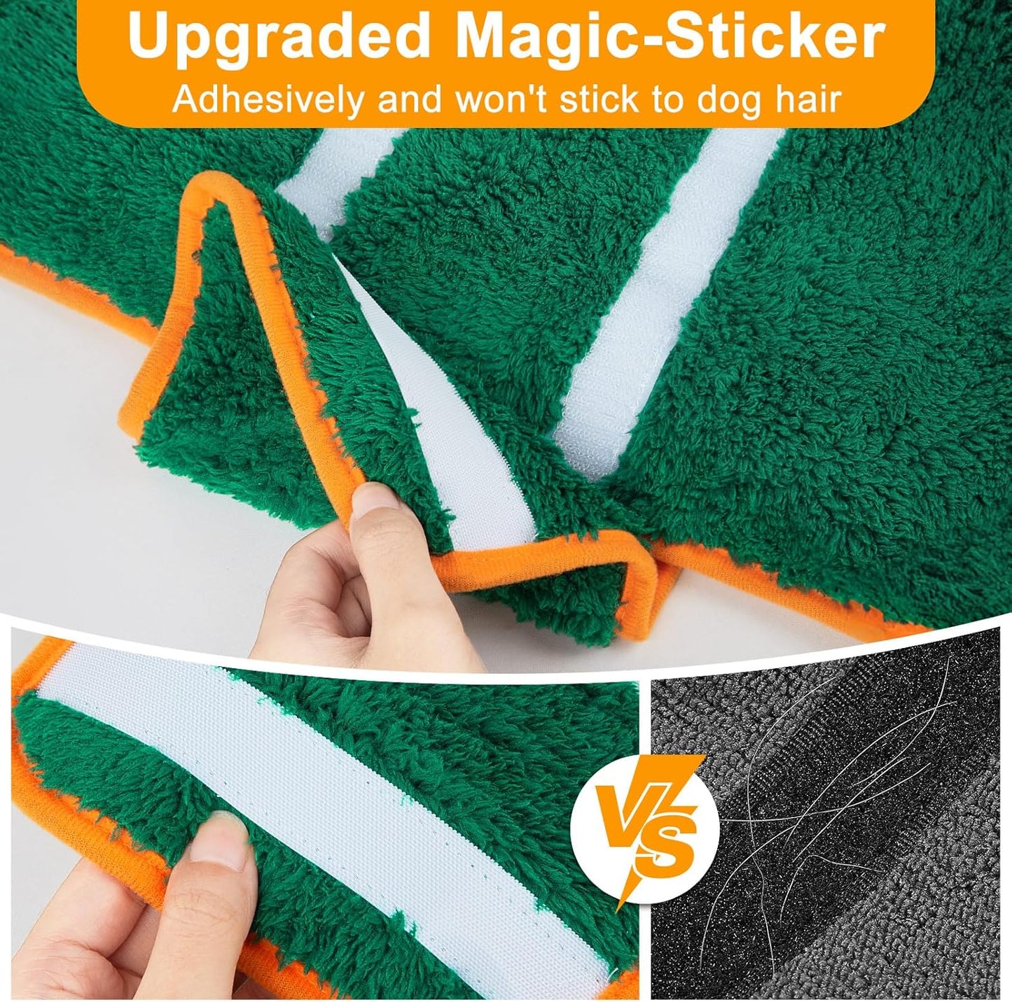 Bienbee Dog Bathrobe, Quick Drying Super Absorbent Dog Robes for After Bath, Warm Keeping Dogs Towel, Dogs Bath Supplies, Dark Green XL