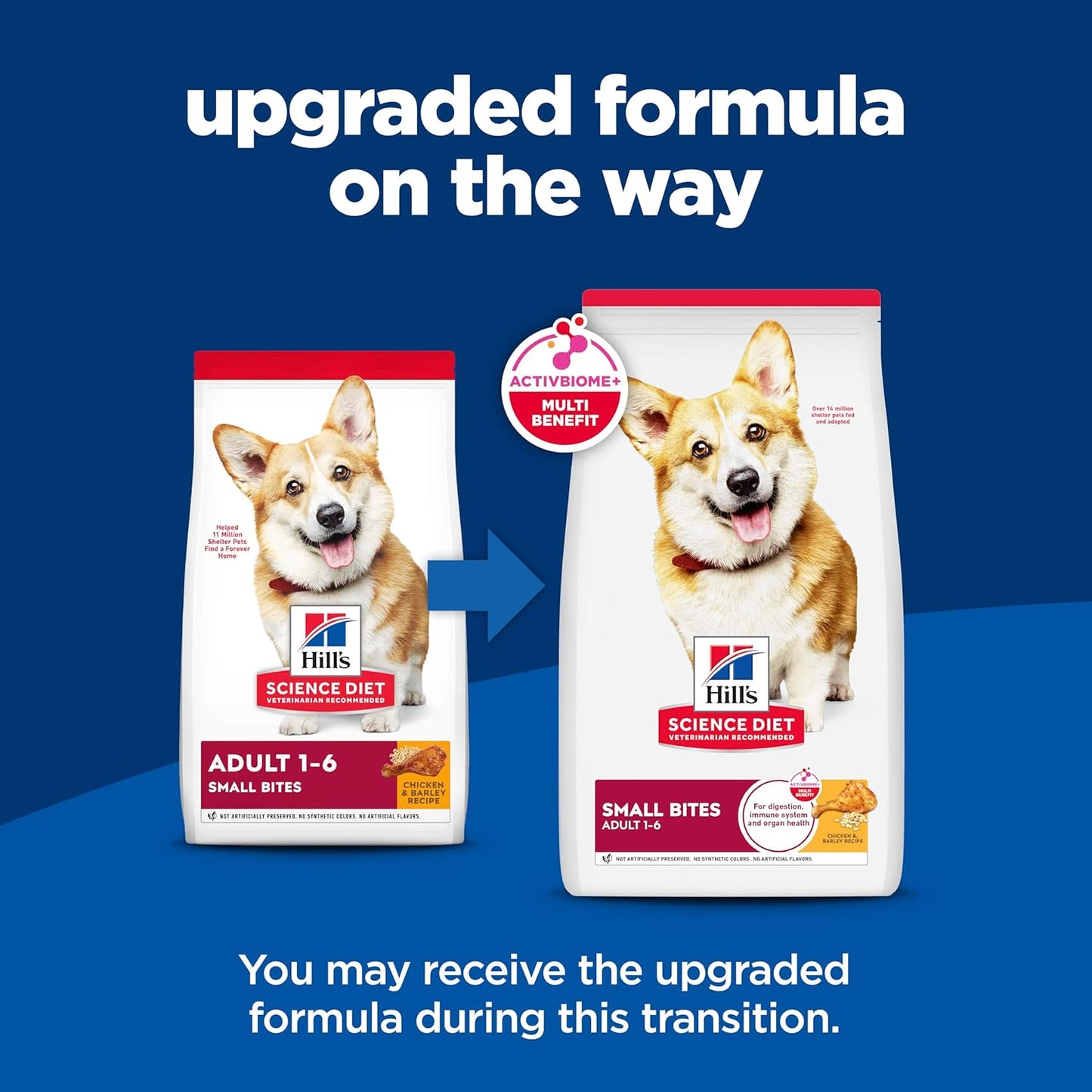 Hill's Science Diet Adult 1-6, Adult 1-6 Premium Nutrition, Small Kibble, Dry Dog Food, Chicken & Barley, 5 lb Bag