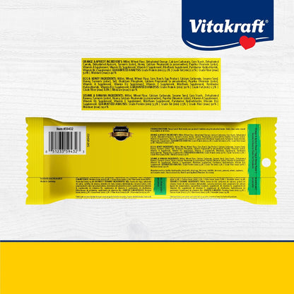 Vitakraft Crunch Sticks Rabbit Treat Carrot and Honey Flavor with Natural Grains and Honey Enriched with Essential Nutrients Baked On Wooden Stick to Encourage Chewing and Long Lasting Enjoyment