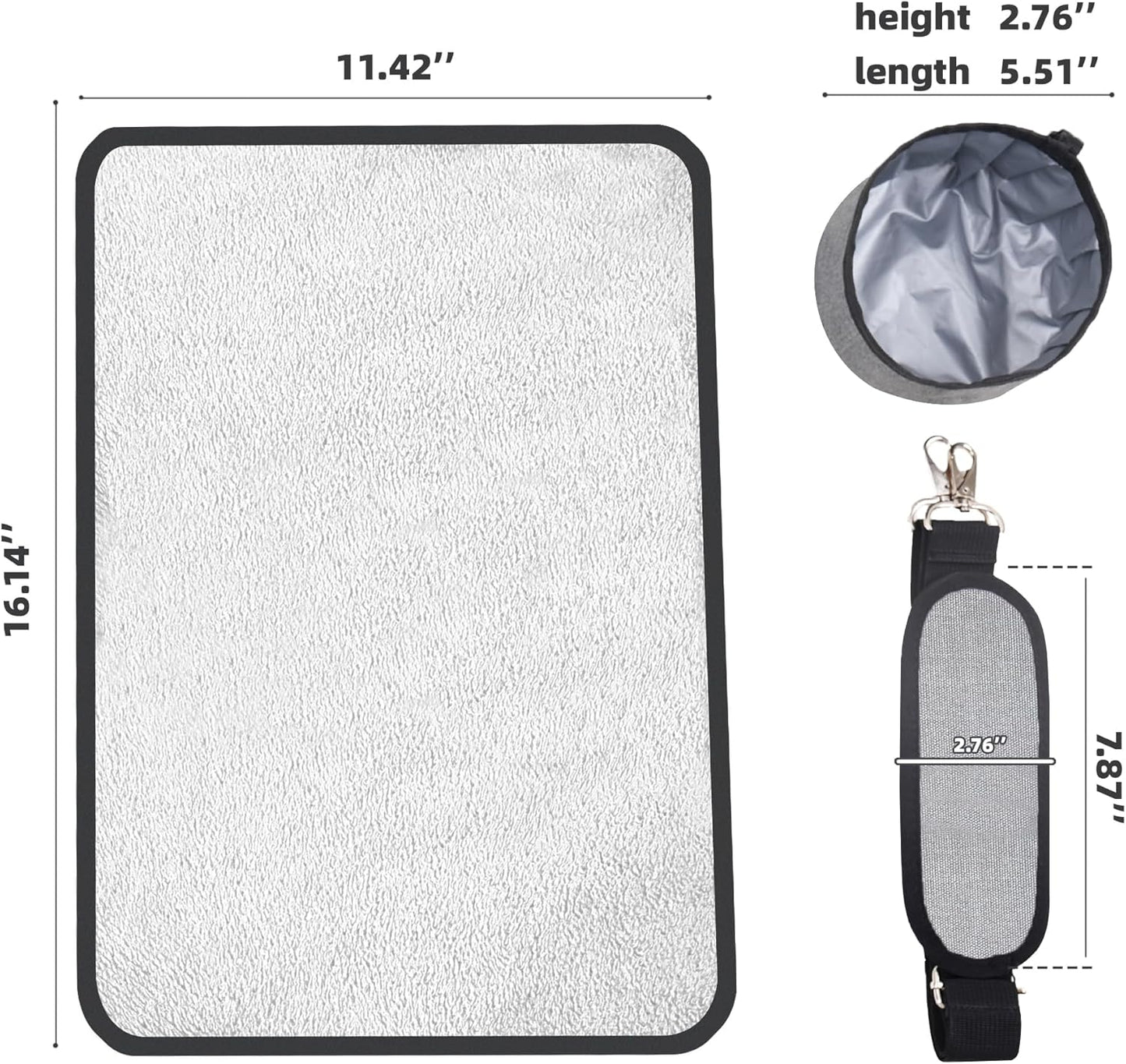 YUNIQUE Soft-Sided Cat & Dog Carrier for Pets Up to 15 Lbs, Airline Approved Collapsible Travel Puppy Carrier with Lightweight Fabric Design (Grey)