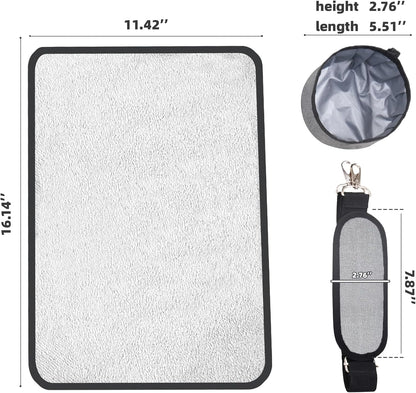 YUNIQUE Soft-Sided Cat & Dog Carrier for Pets Up to 15 Lbs, Airline Approved Collapsible Travel Puppy Carrier with Lightweight Fabric Design (Grey)